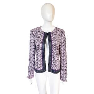 St. John Purple and Black Blazer